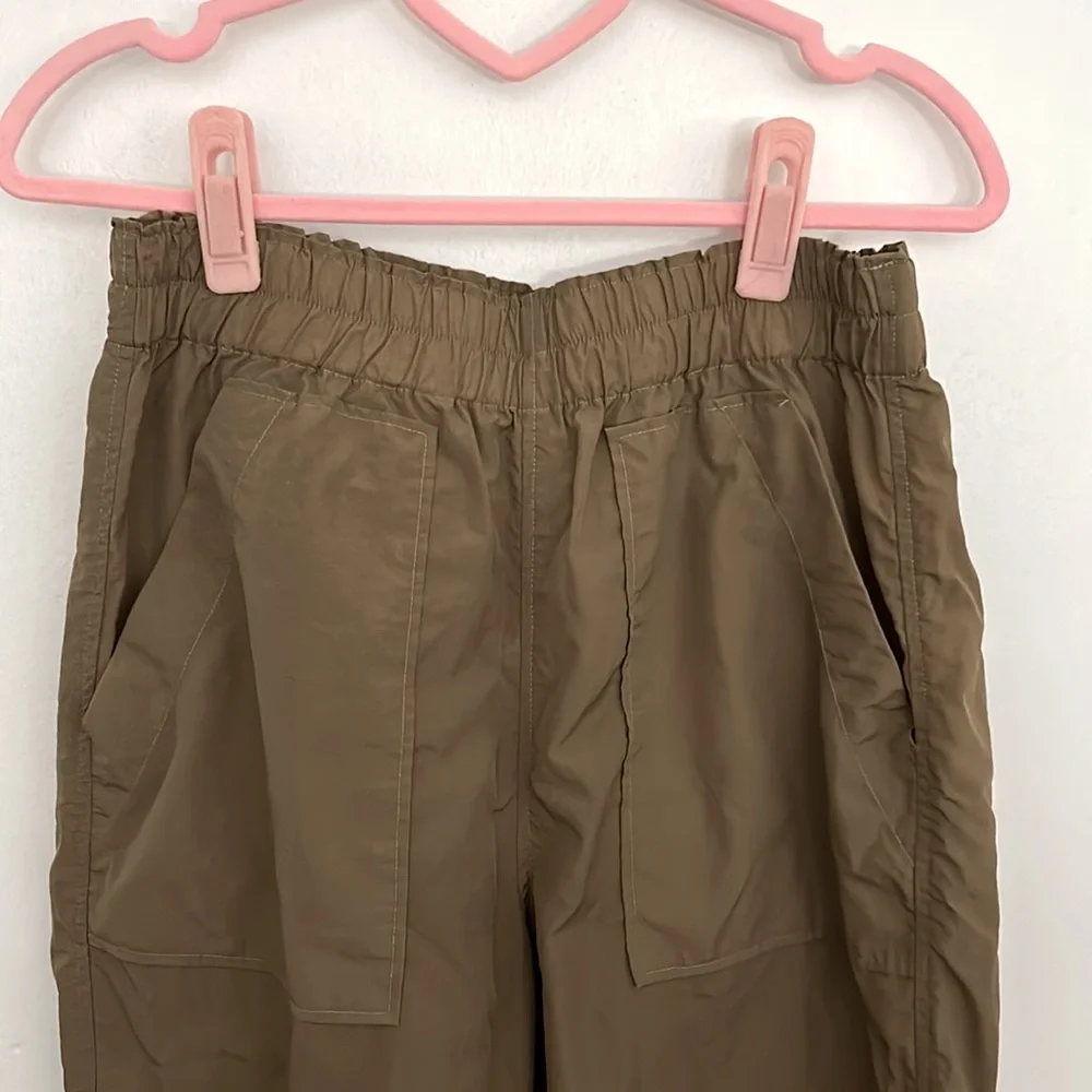 Ganni Olive Green Utility Jogger Pants - Picture 3 of 6